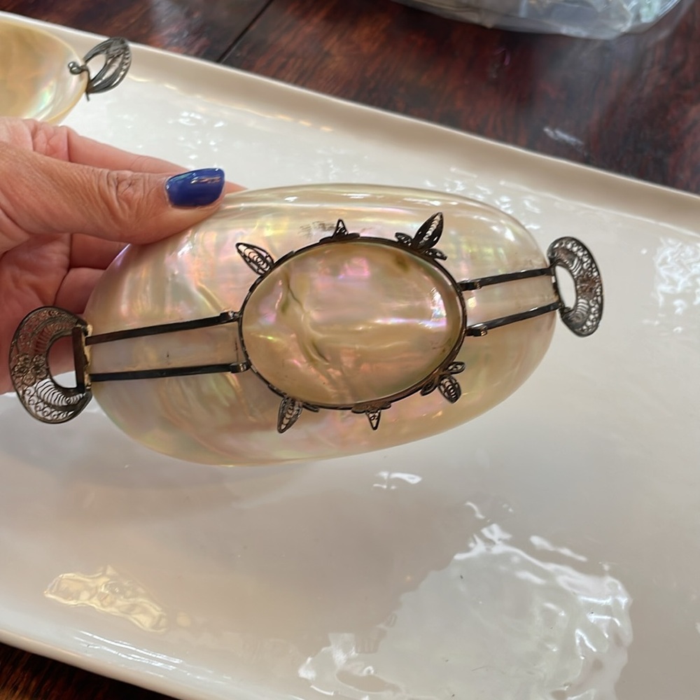 19th century antique Russian caviar dishes(4 total) - Picture 8 of 10